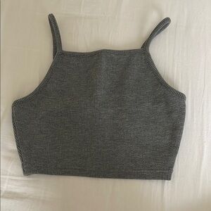 Grey Topshop Crop Top